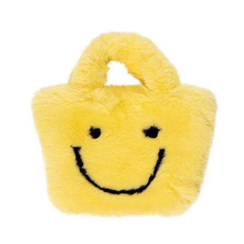 Fuzzy Smiley Face Purses
