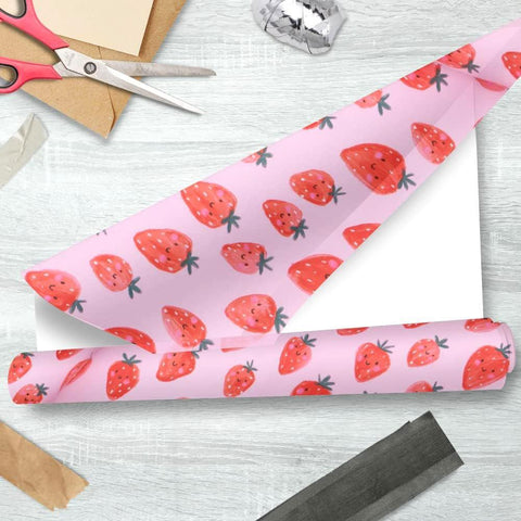 Strawberry Wrapping Paper Roll