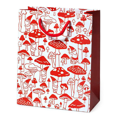 Gnome Mushroom Gift Bag