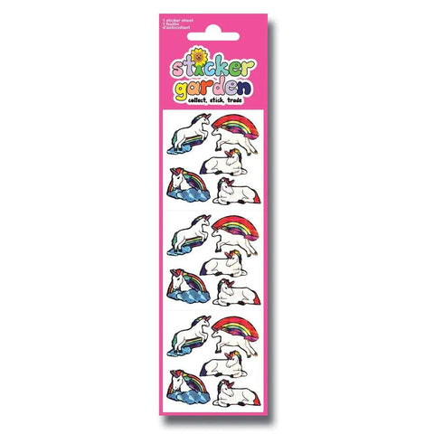 Unicorns Vintage Sticker Sheet