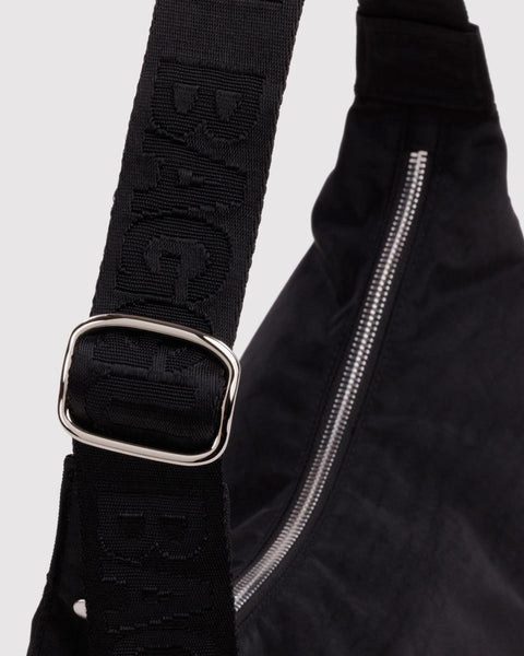 Medium Nylon Crescent Bag: Studs