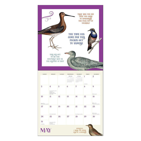 Effin' Birds 2026 Wall Calendar