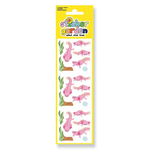 Axolotl Vintage Sticker Sheet