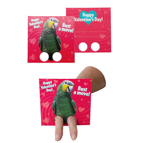 Dancing Animals Finger Puppet Valentines