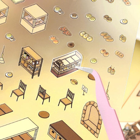 Bakery Isometric Sticker Scene