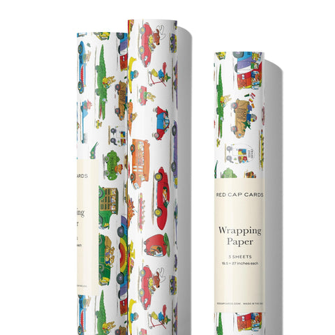 Busytown Cars Wrapping Paper