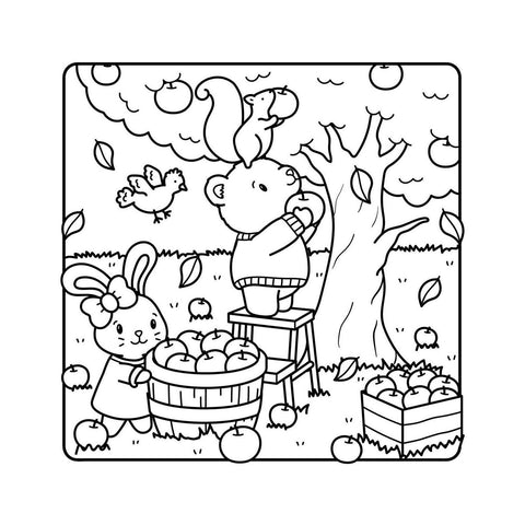 The Comfy Fall Coloring Book