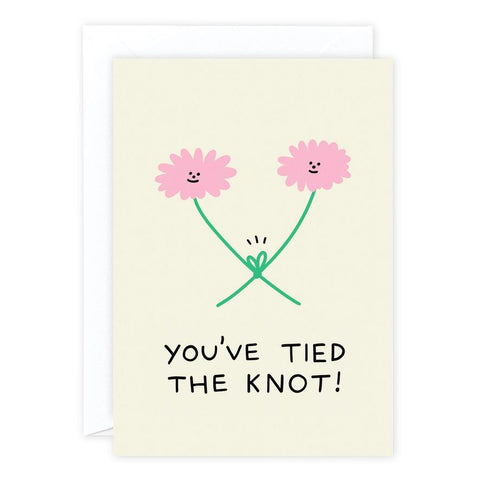 Tied the Knot Wedding Card