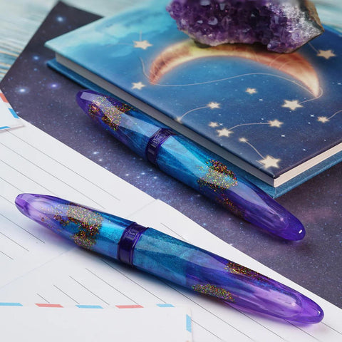 Briolette Fountain Pen, Amethyst Tide