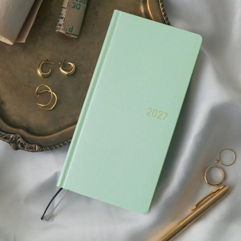 Hobonichi Techo Weeks 2027 Planner, Frosty Jade