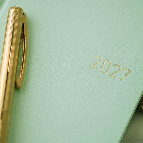 Hobonichi Techo Weeks 2027 Planner, Frosty Jade