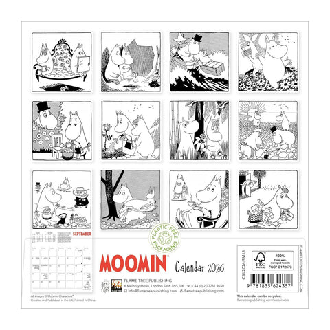 Moomin 2026 Mini Wall Calendar