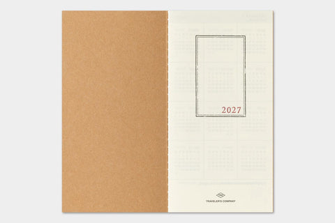 TRAVELER'S notebook, Regular Size, 2027 Monthly