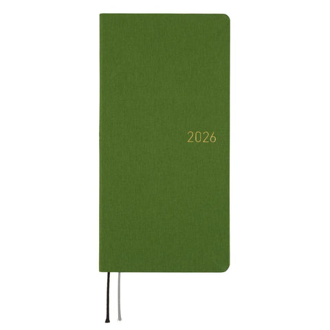Antique Green Hobonichi Techo Weeks 2026 Planner, MEGA Edition