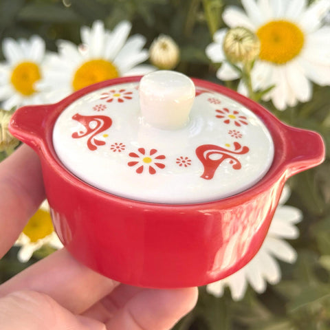 Friendship Casserole Ceramic Trinket Box