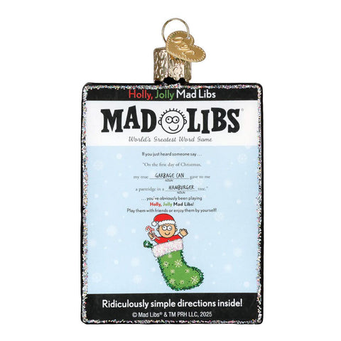 Holly Jolly Mad Libs Ornament