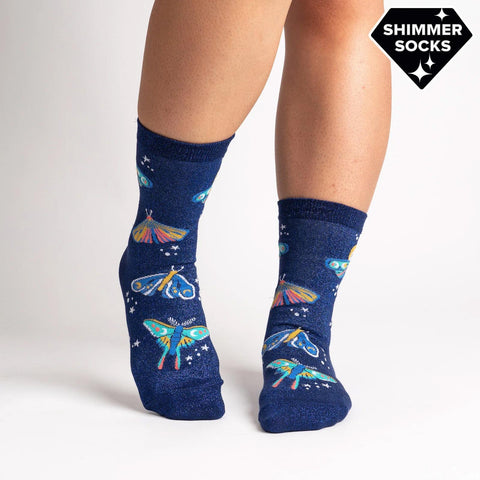 Moonlit Moth Socks