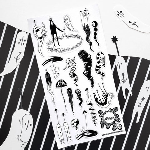 Funky Phantom Friends Sticker Sheet