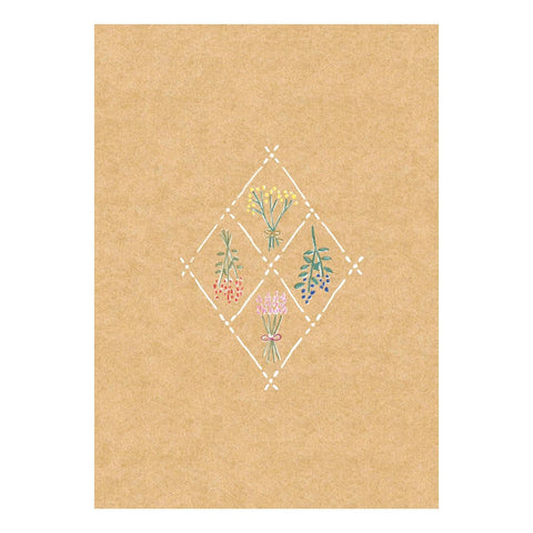 Dried Flowers Mino Washi Book Covers
