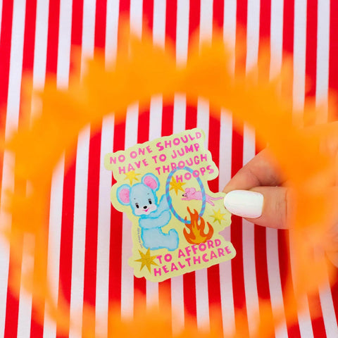 Jump Through Hoops Sticker