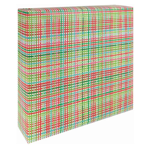 Festive Grid Wrapping Paper Roll