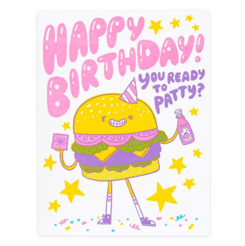 Burger Birthday Card