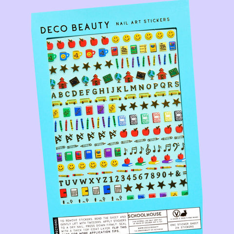 Schoolhouse Nail Art Stickers