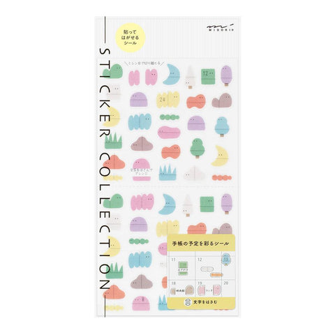 Side-Frame Loose Illustration Sticker Sheet