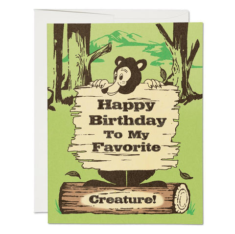 Bear Birthday Card