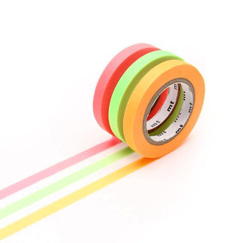 Neon Slim Washi Tape Set