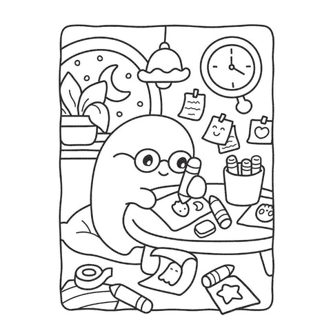 Cozy Nightmare GID Coloring Book