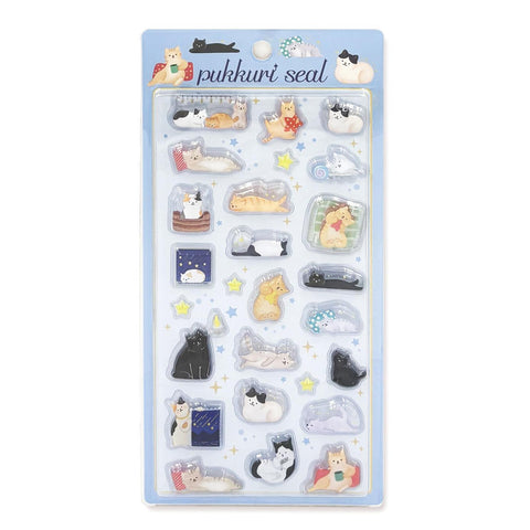 Pukkuri Sleepy Cat Stickers
