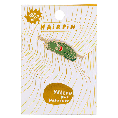 Pickle Guy Hairpin