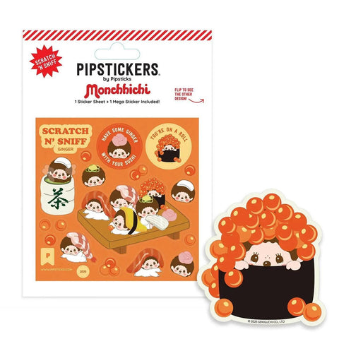 Monchhichi Sushi Scratch-n-Sniff Stickers