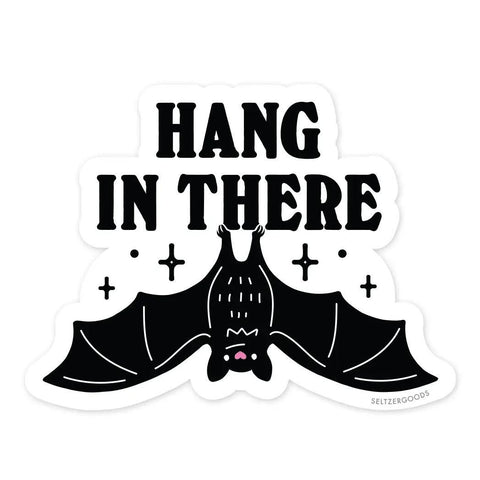 Hang in There Bat Sticker