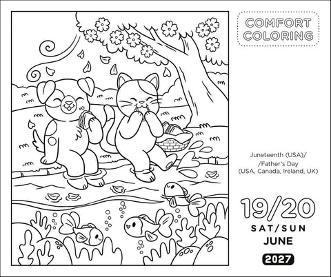 Comfort Coloring 2027 Day-to-Day Calendar