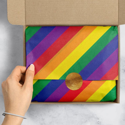 Rainbow Stripe Tissue Paper
