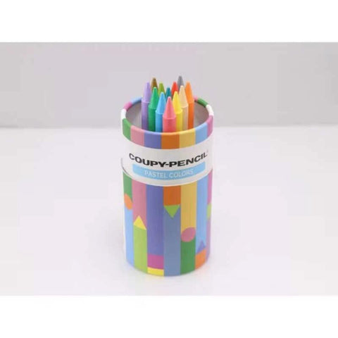 Sakura Coupy-Pencil Wax Pastel Crayons, Tube of 12