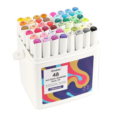 Dual Tip Alcohol Markers, Set of 48