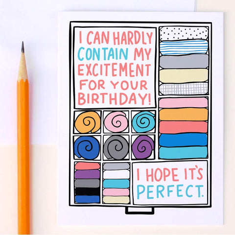 Organized Birthday Card