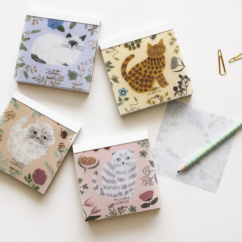 Miyuki Matsuo Cat Memo Pads