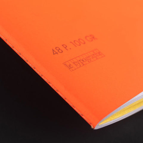 Fluo Orange Soft Cover A4 Notebook