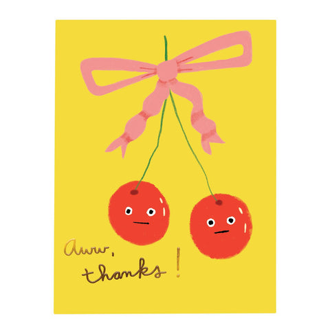 Sweet Cherries Thank You Card