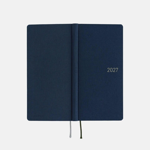 Hobonichi Techo Weeks 2027 Planner, Midnight Blue