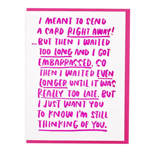 Belated Card