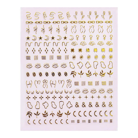 Golden Hour Nail Art Stickers