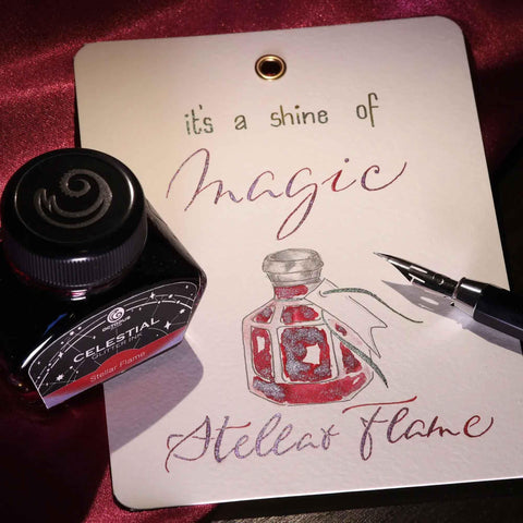 Stellar Flame Celestial Glitter Ink