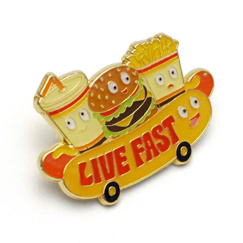 Live Fast Enamel Pin