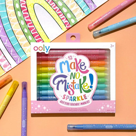Make No Mistake! Glittery Erasable Marker Set