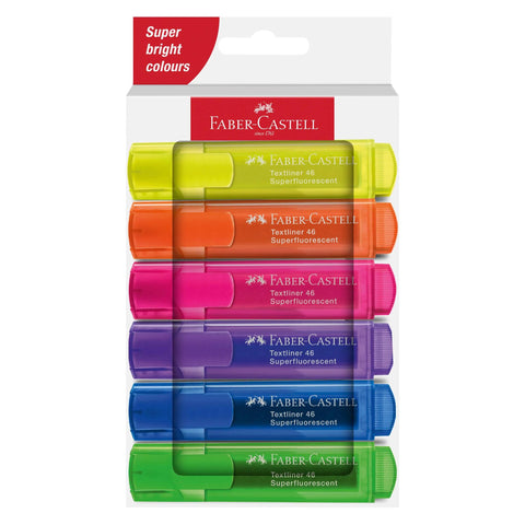 Neon Textliner 46 Highlighters, Set of 6